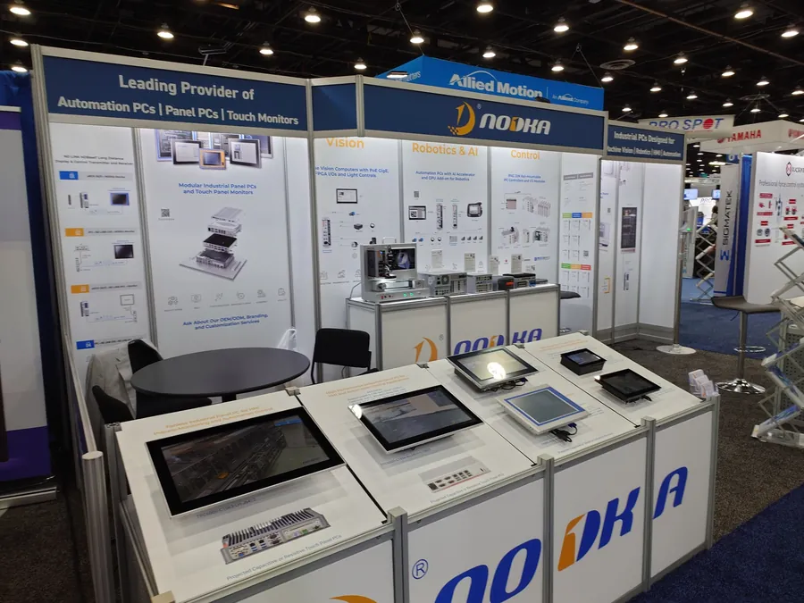 nodka-booth-automate-2025-touch-monitors