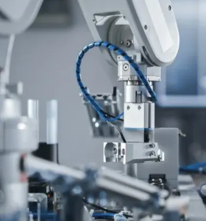 Motion control system on an automated production line using an automation PC