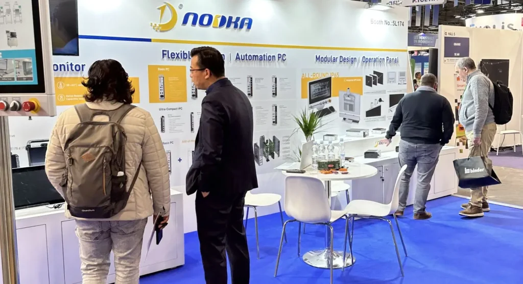 Nodka Booth Visitors at Global Industrie