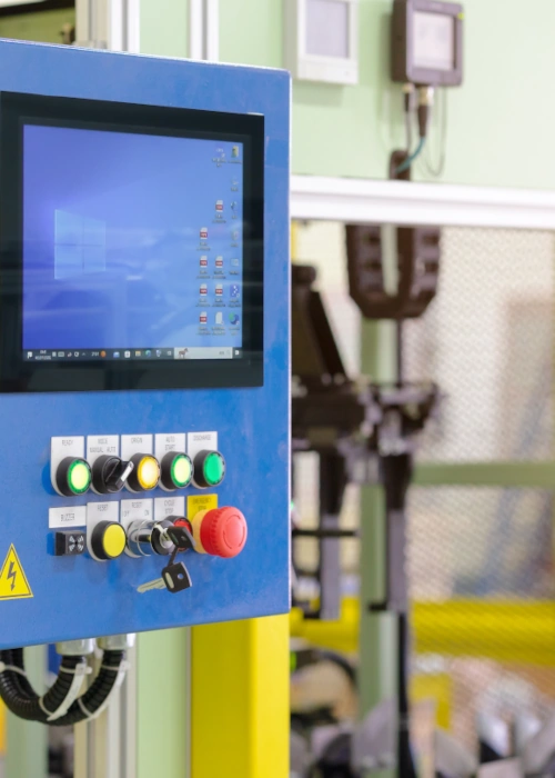 industrial touchscreen HMI panel for machine control and monitoring