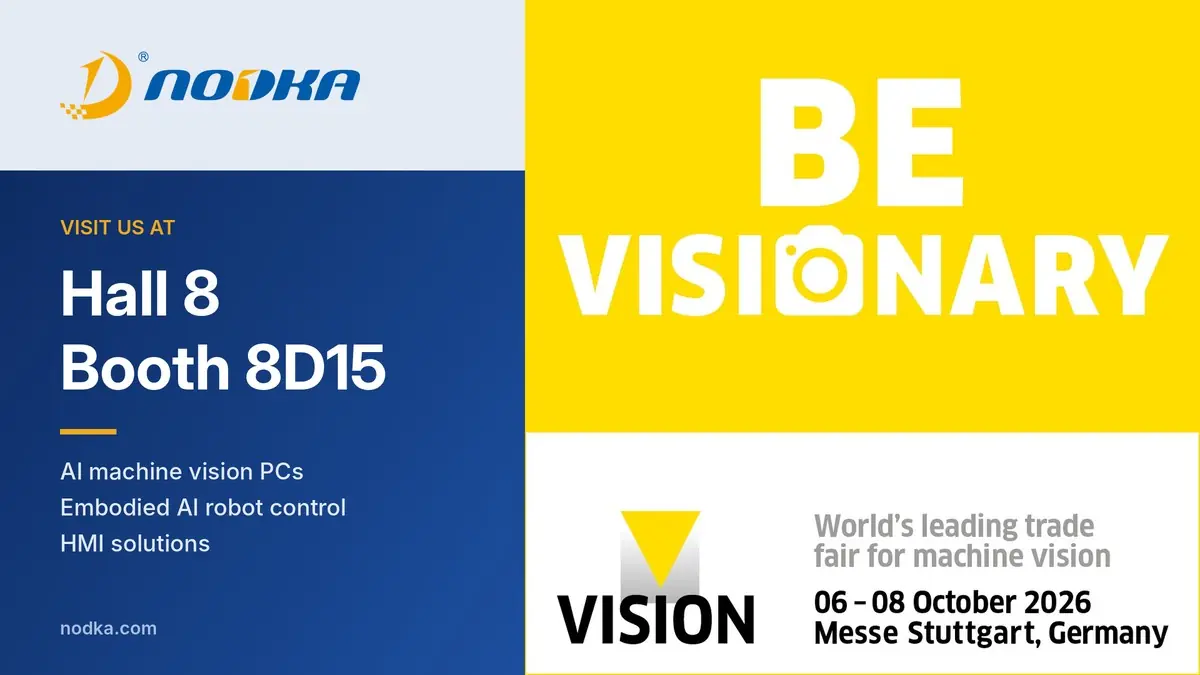 NODKA at VISION 2026 in Stuttgart, Hall 8 Booth 8D15